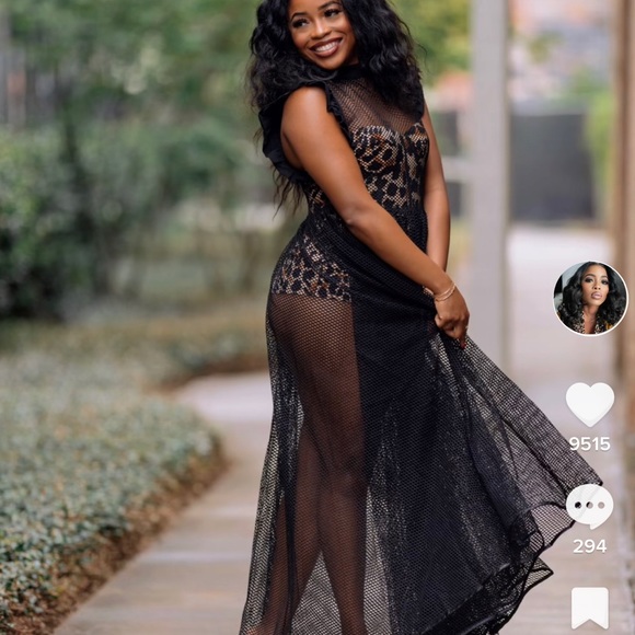 2 piece maxi with leopard romper. - Picture 2 of 3